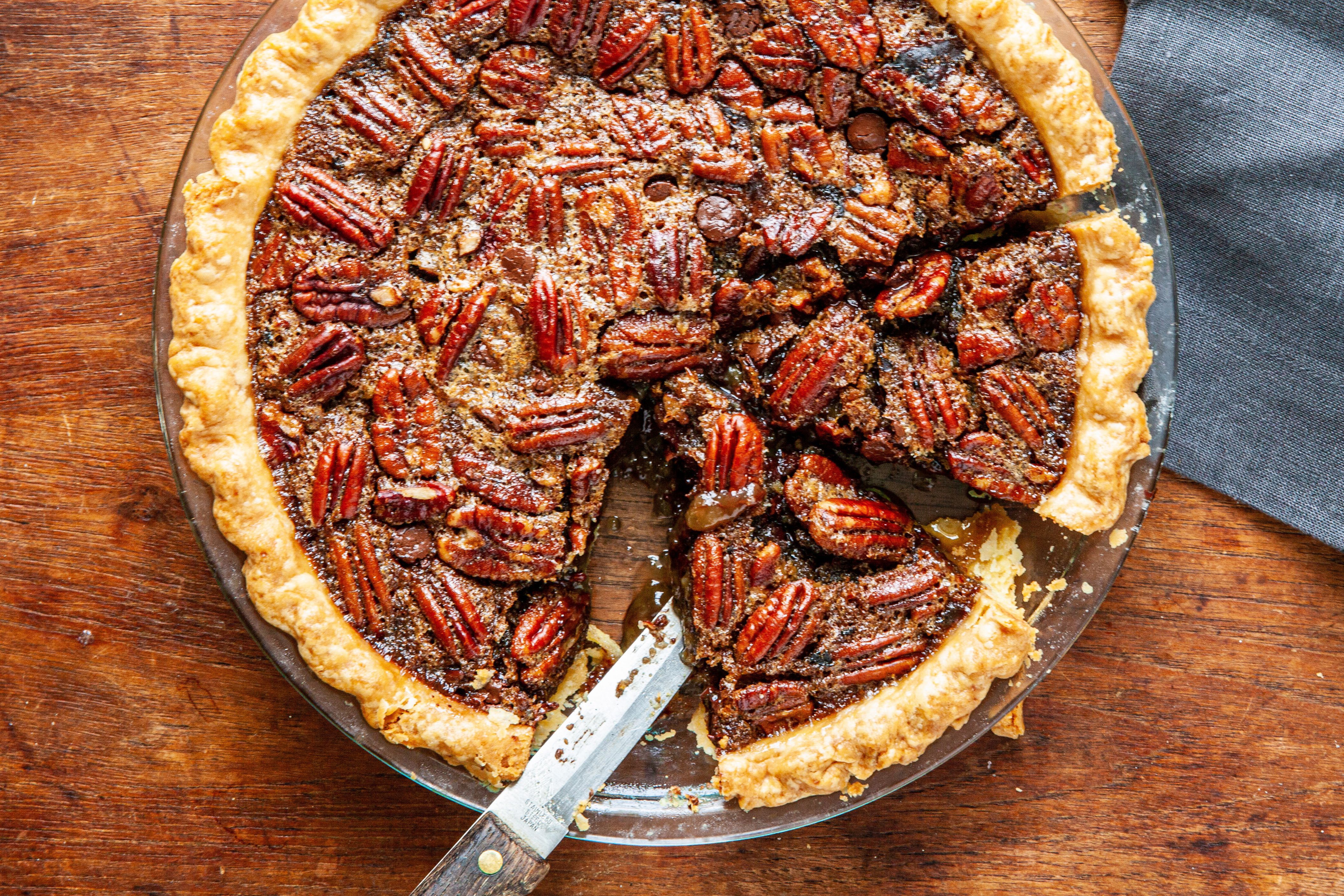 Chocolate Bourbon Pecan Pie for Thanksgiving!