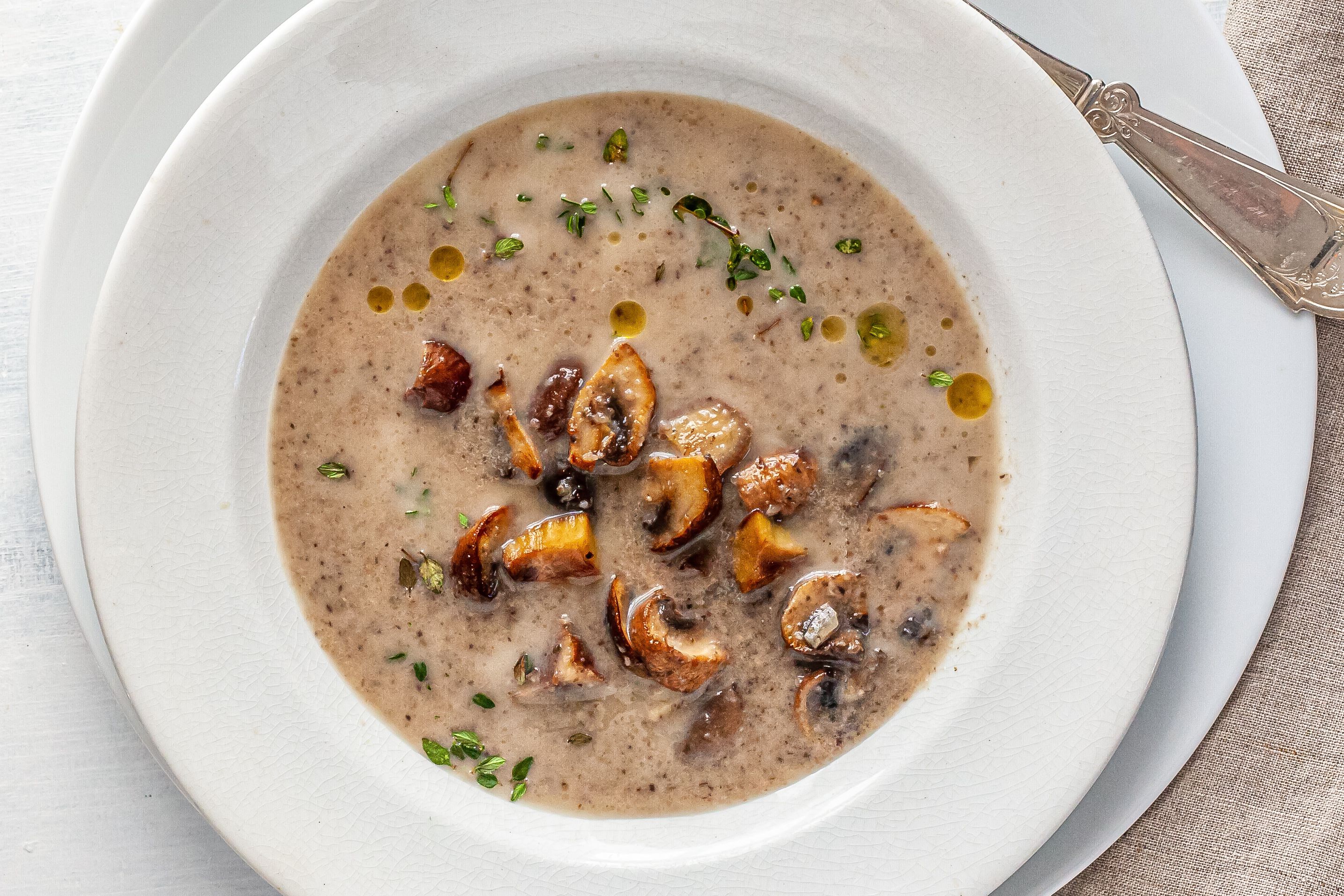 Creamy Chestnut Mushroom Soup