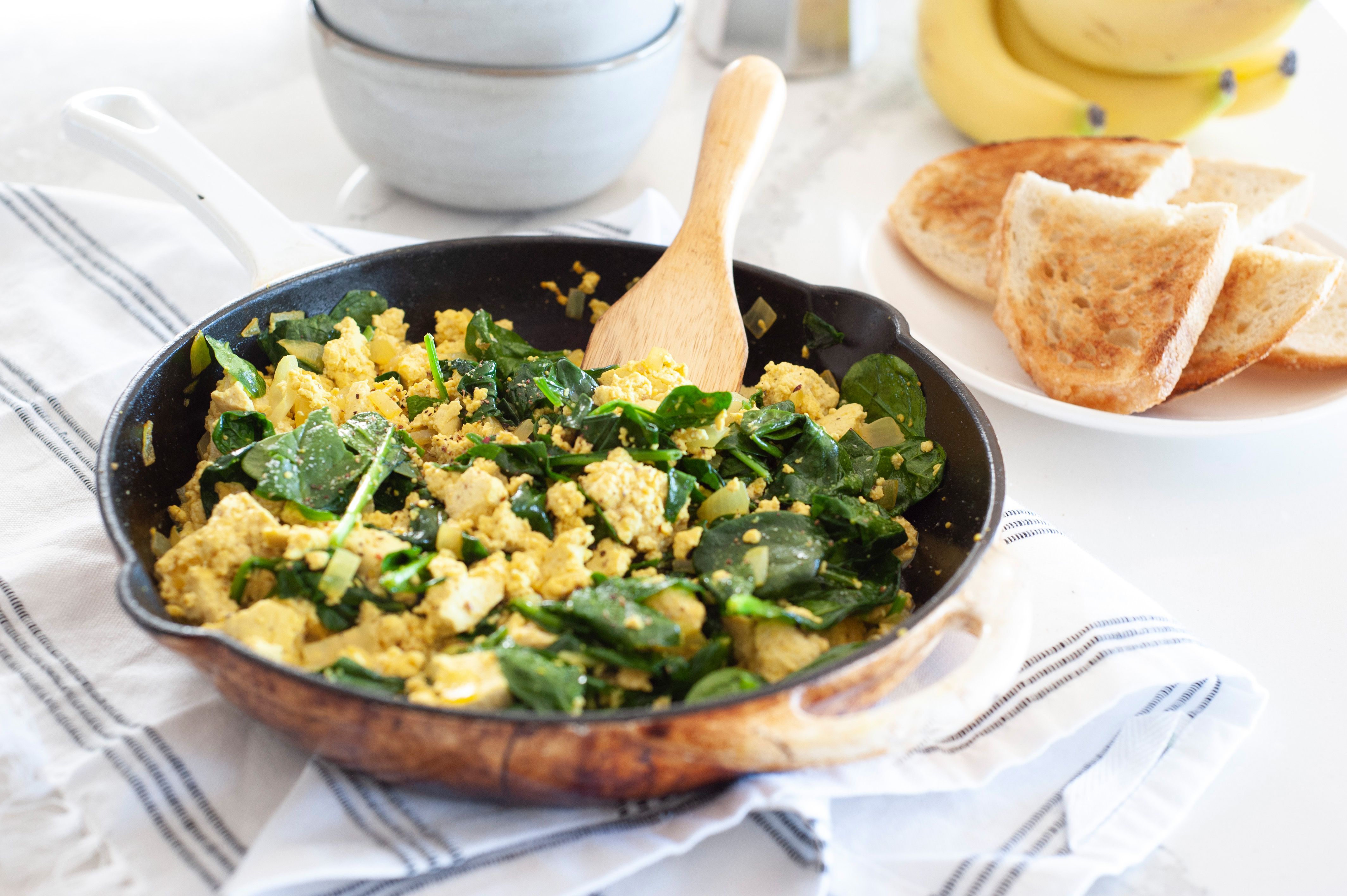 Spinach Tofu Scramble