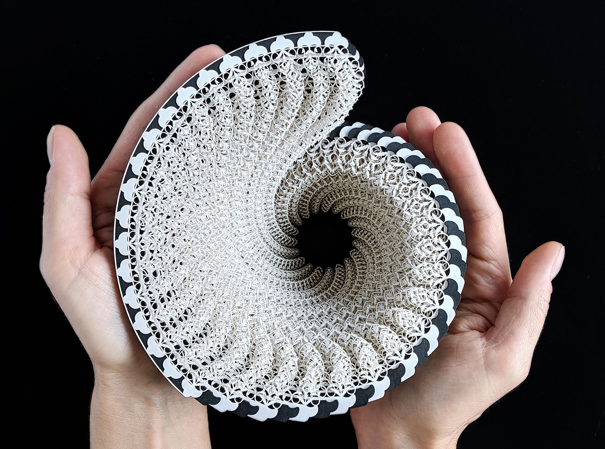 Patterned Sculptures Are Created by Human Artists and Machine Algorithms