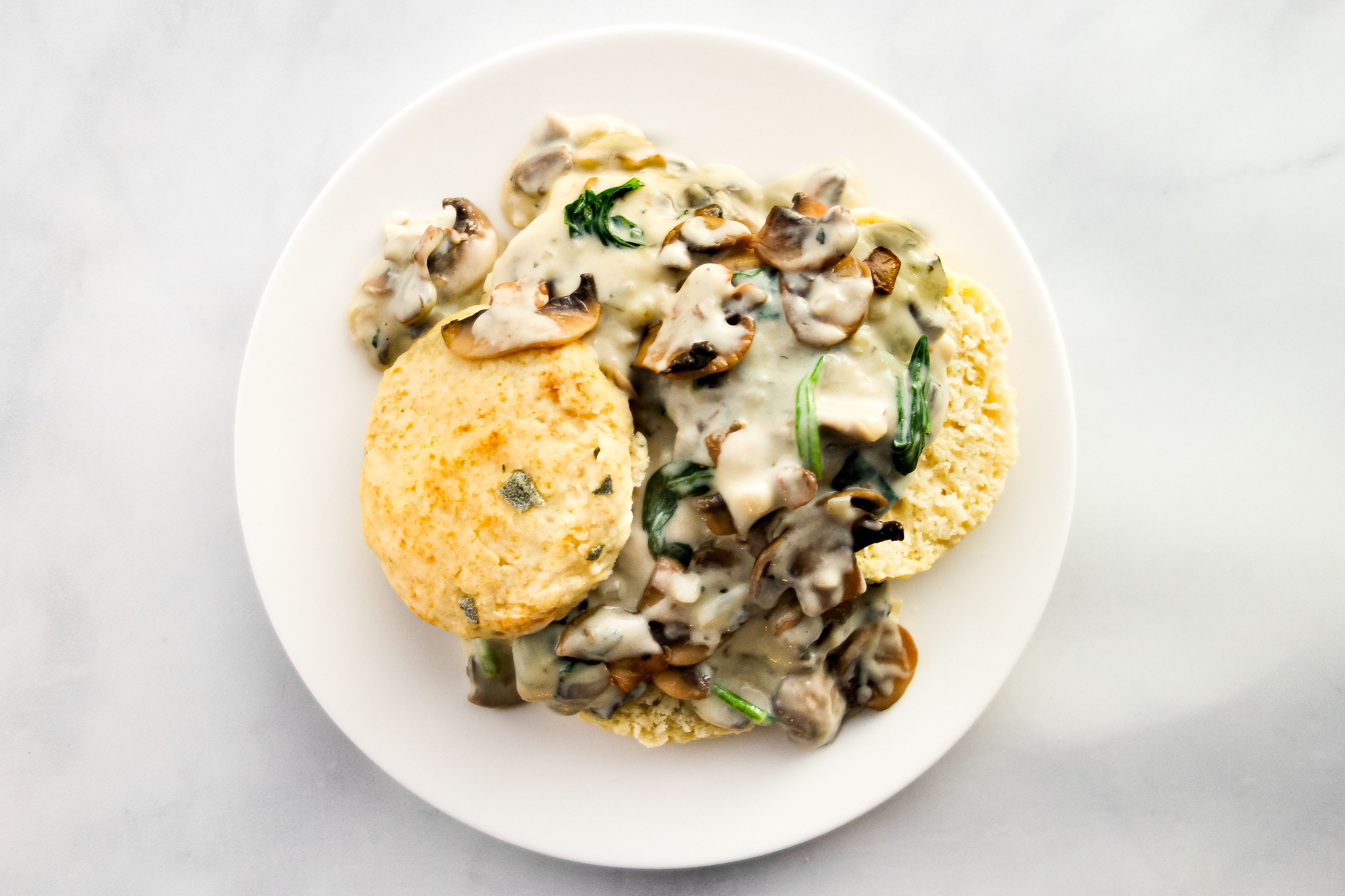 Vegetarian Biscuits and Gravy