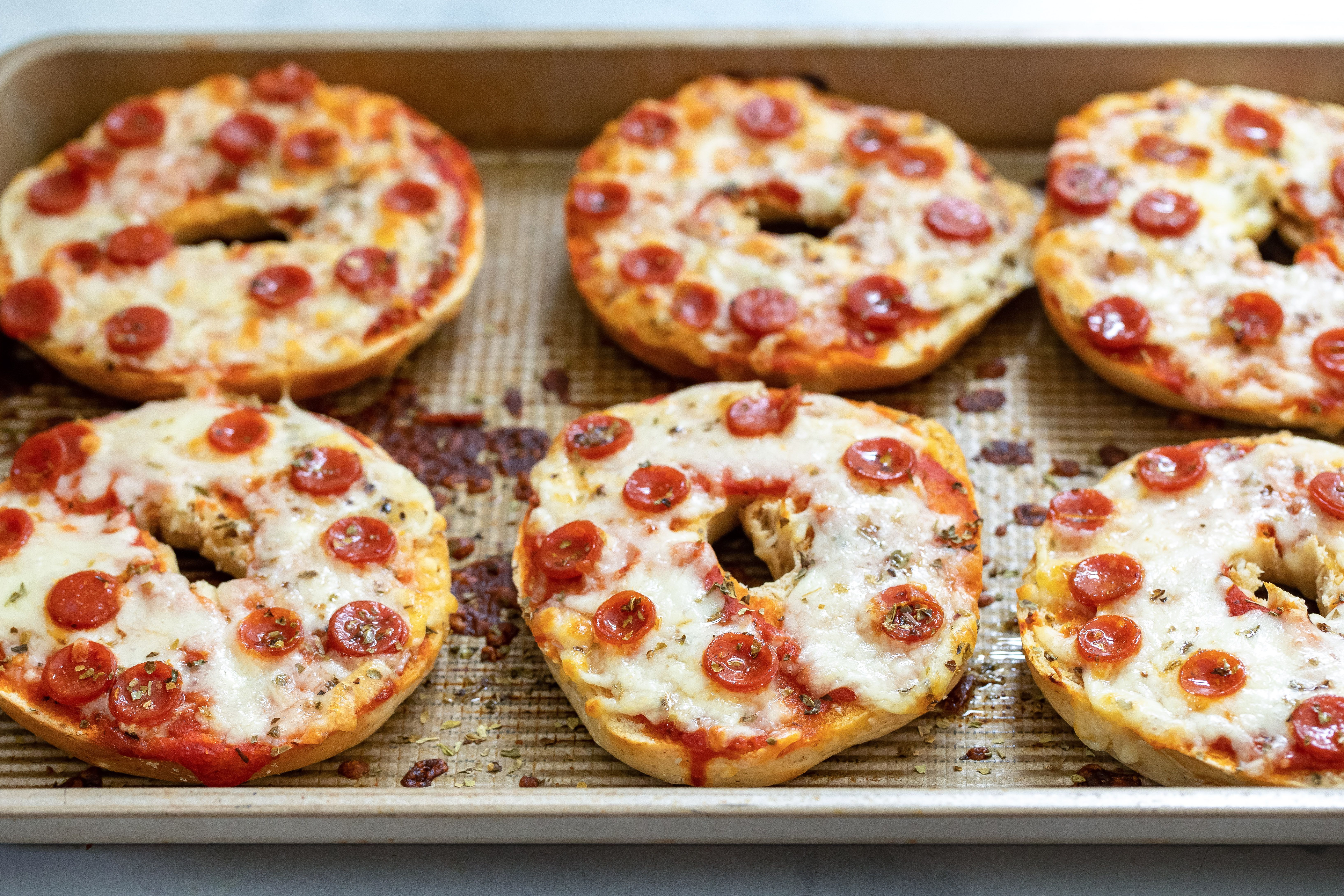 Homemade Pizza Bagels