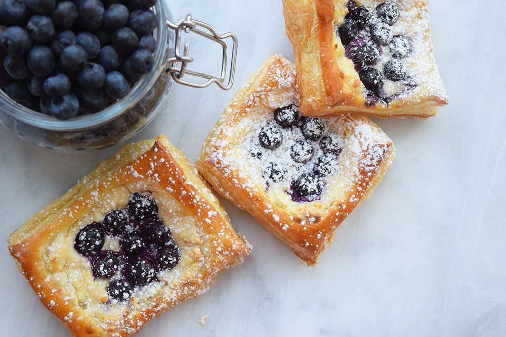 The Easiest Blueberry Cream Cheese Danishes