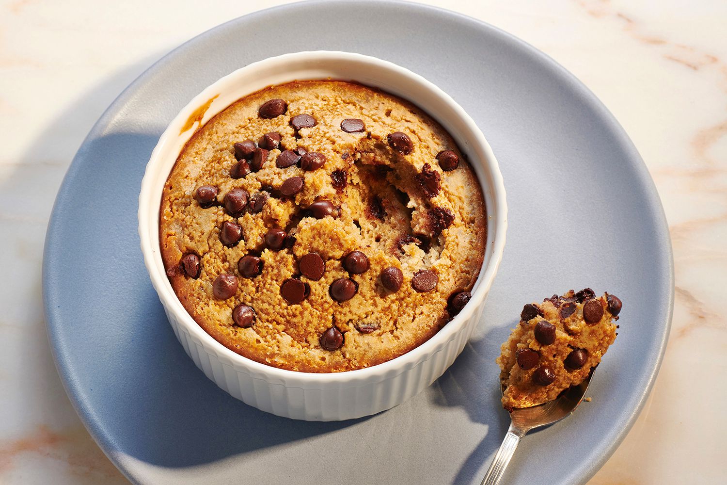 Blended Chocolate Chip Baked Oats