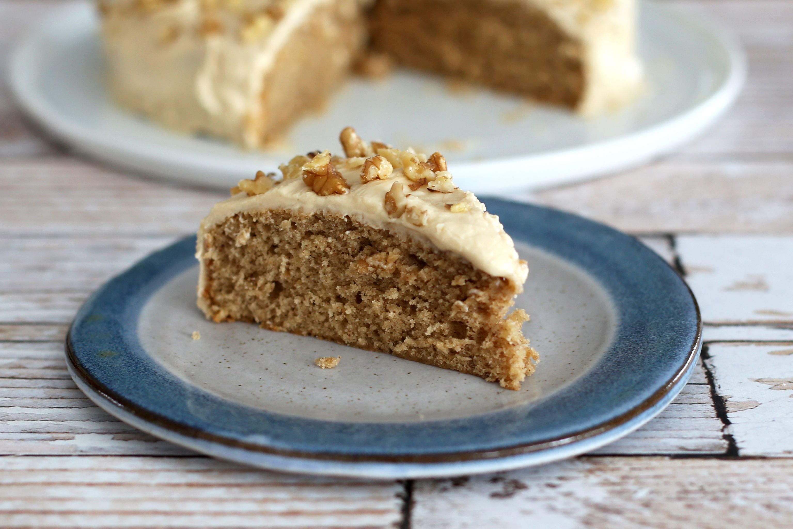 Coffee Walnut Snack Cake