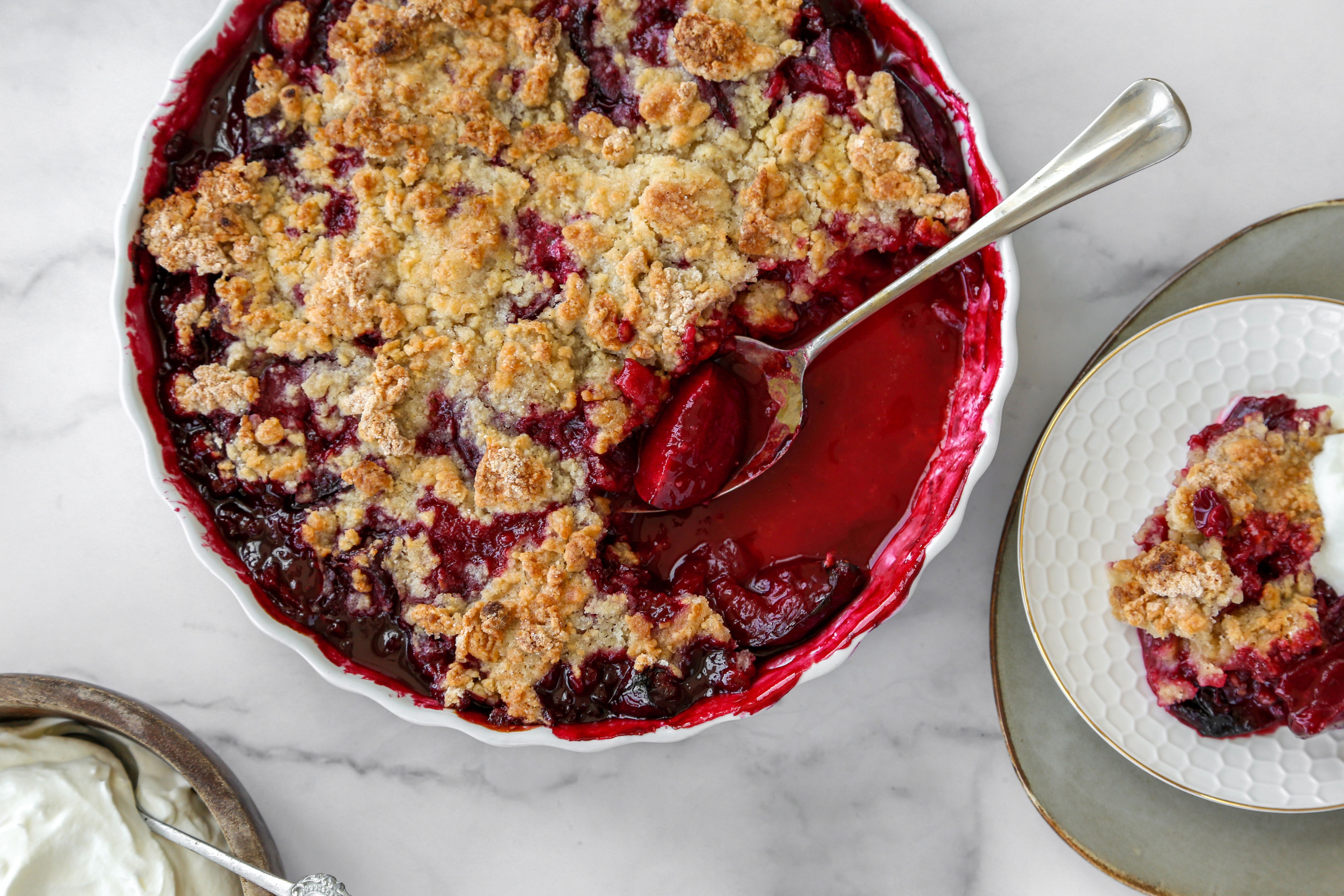 Fresh Plum Crumble