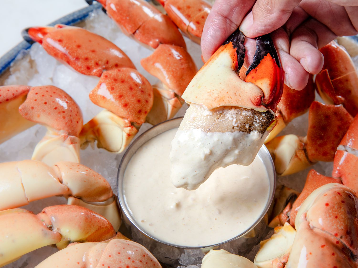 Stone Crab Claws With Mustard Dipping Sauce