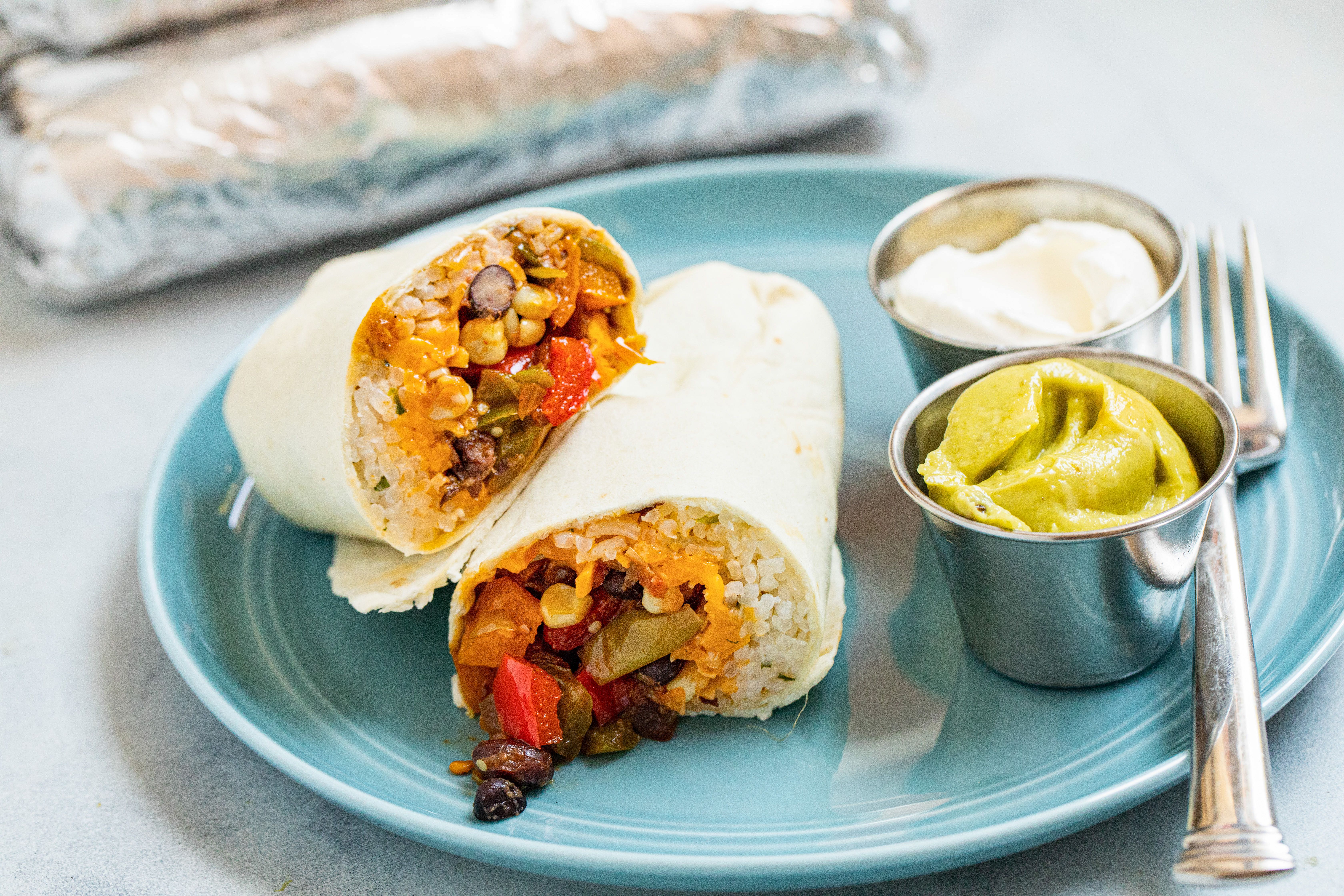 Vegetarian Freezer Burritos