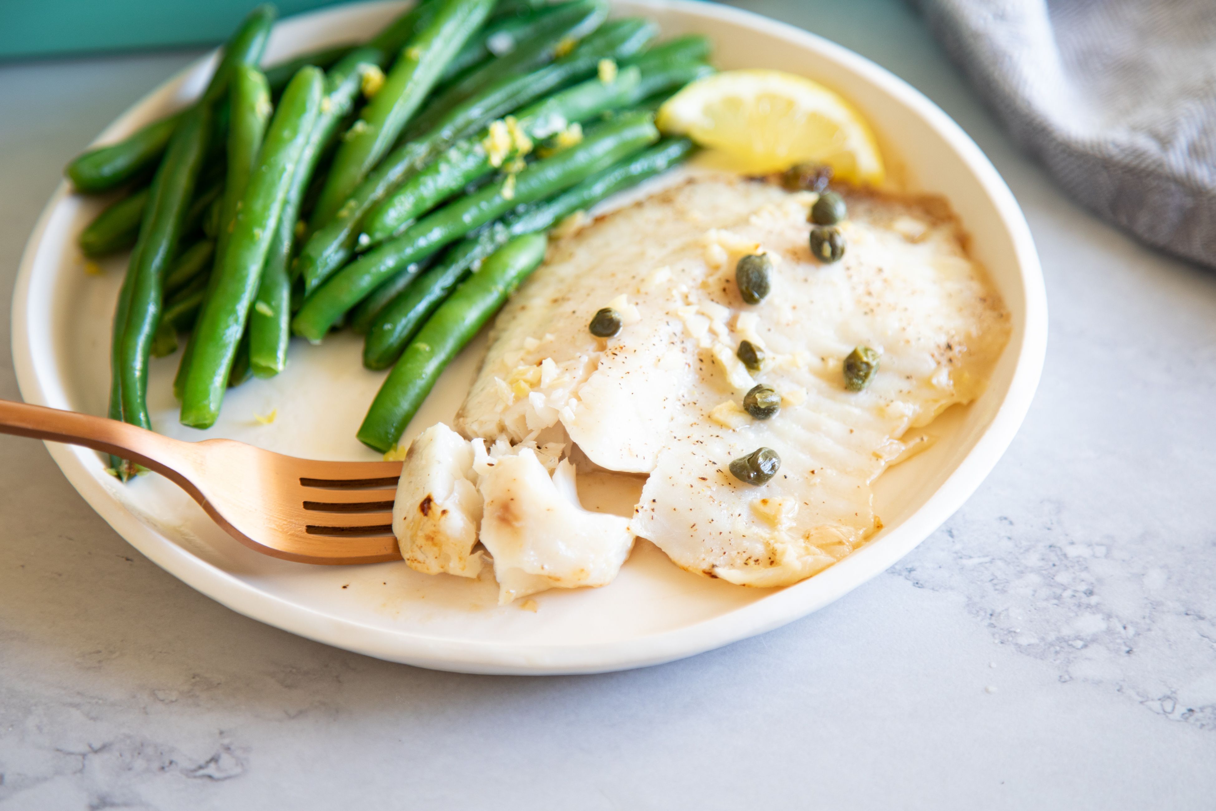 Tilapia in Lemon Butter Sauce