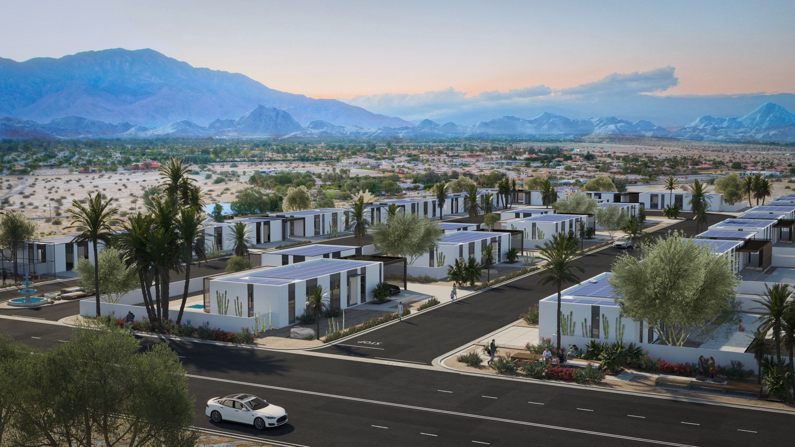Community of 3D-Printed Net-Zero Homes