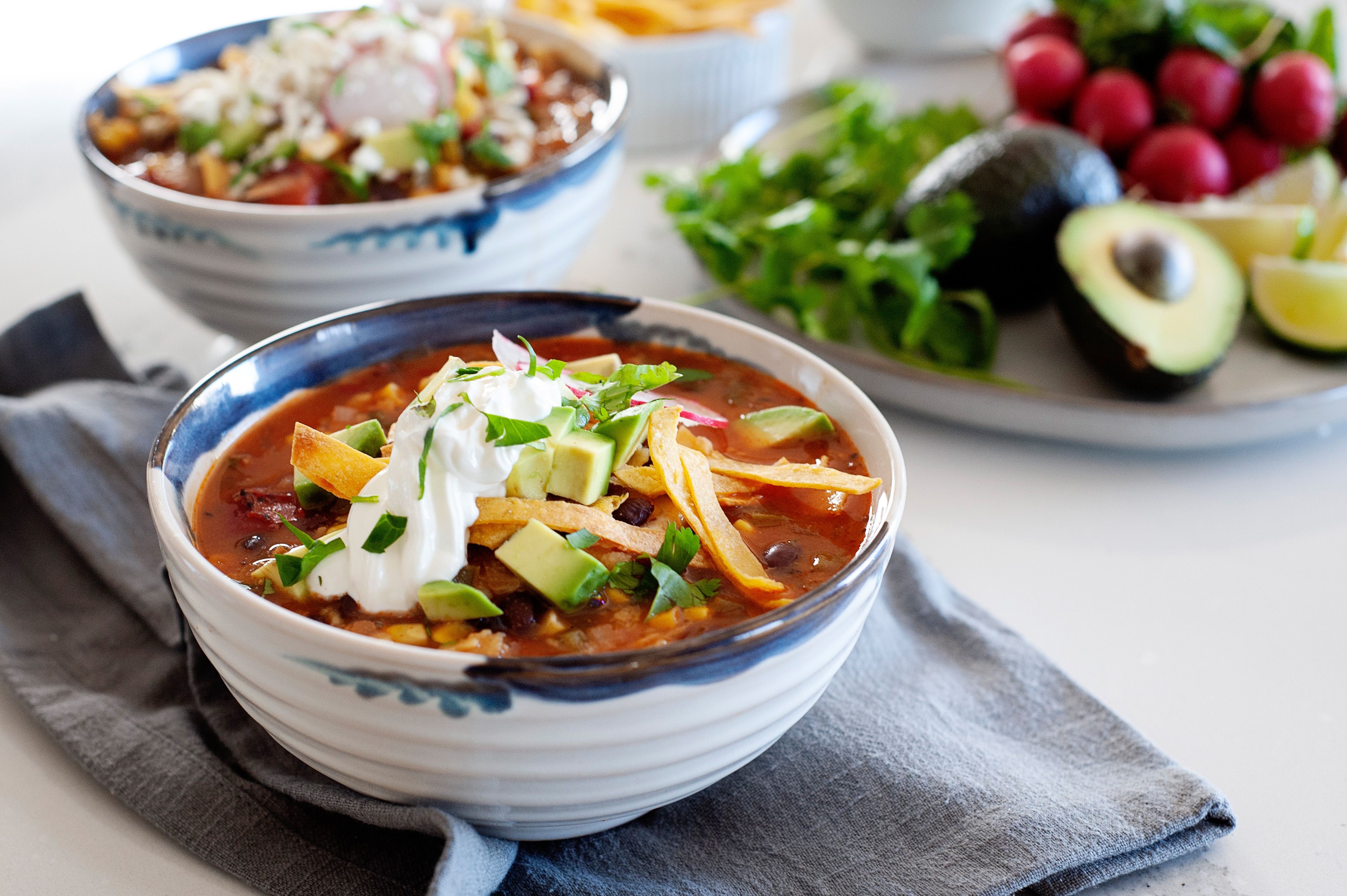 Vegetarian Tortilla Soup