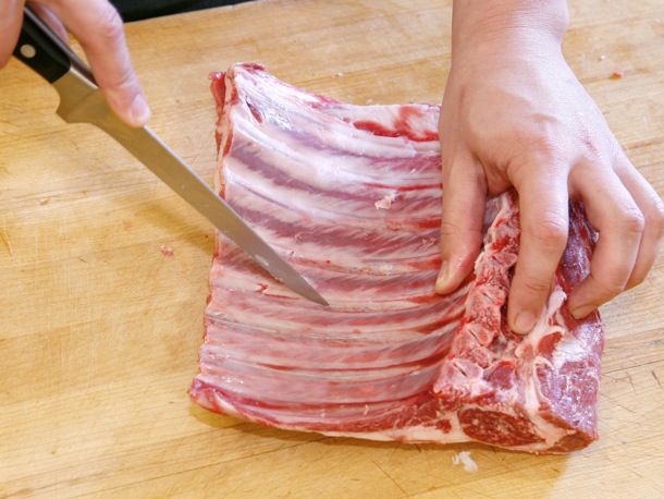 How to Clean and French a Lamb Rack