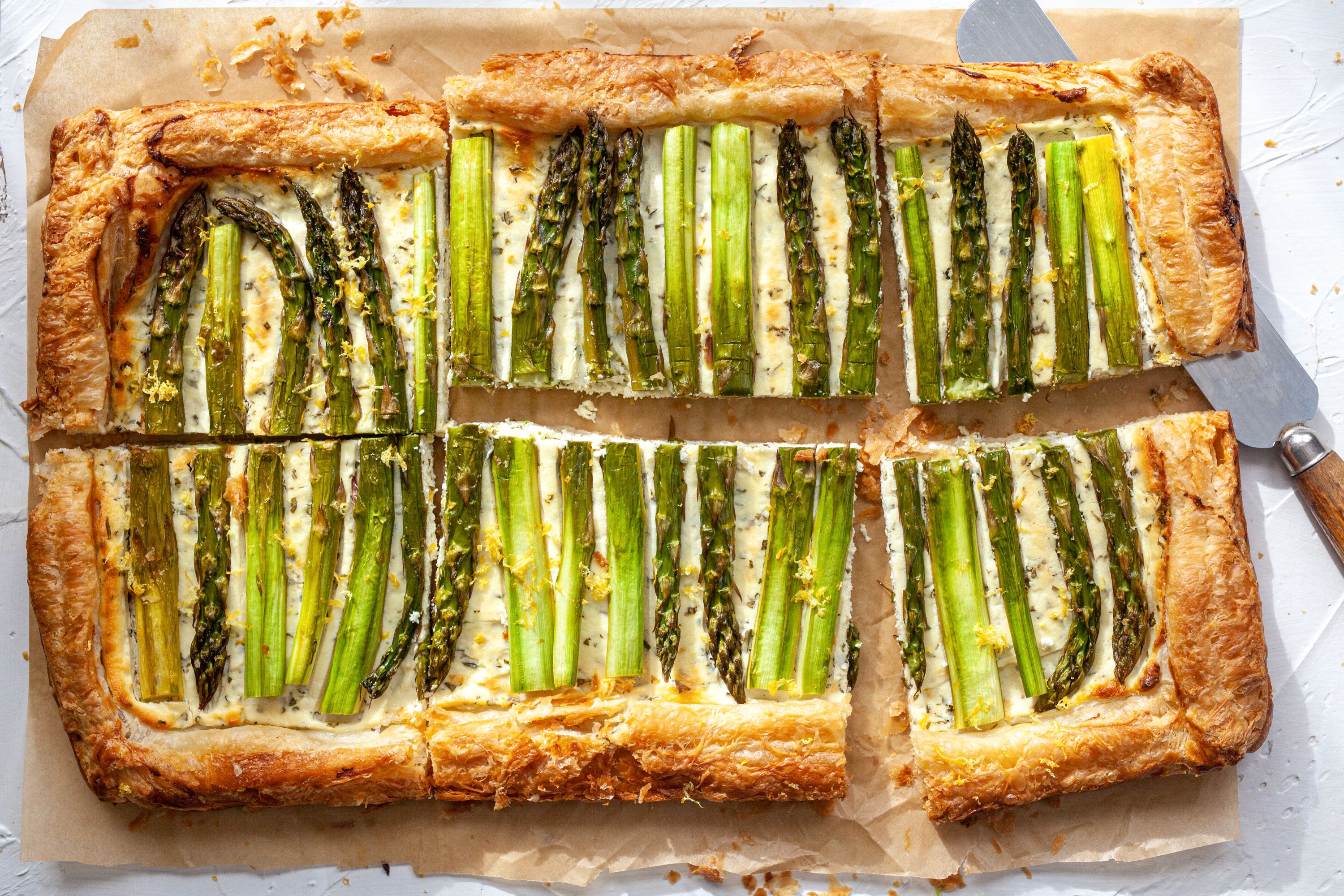 Asparagus Tart with Goat Cheese