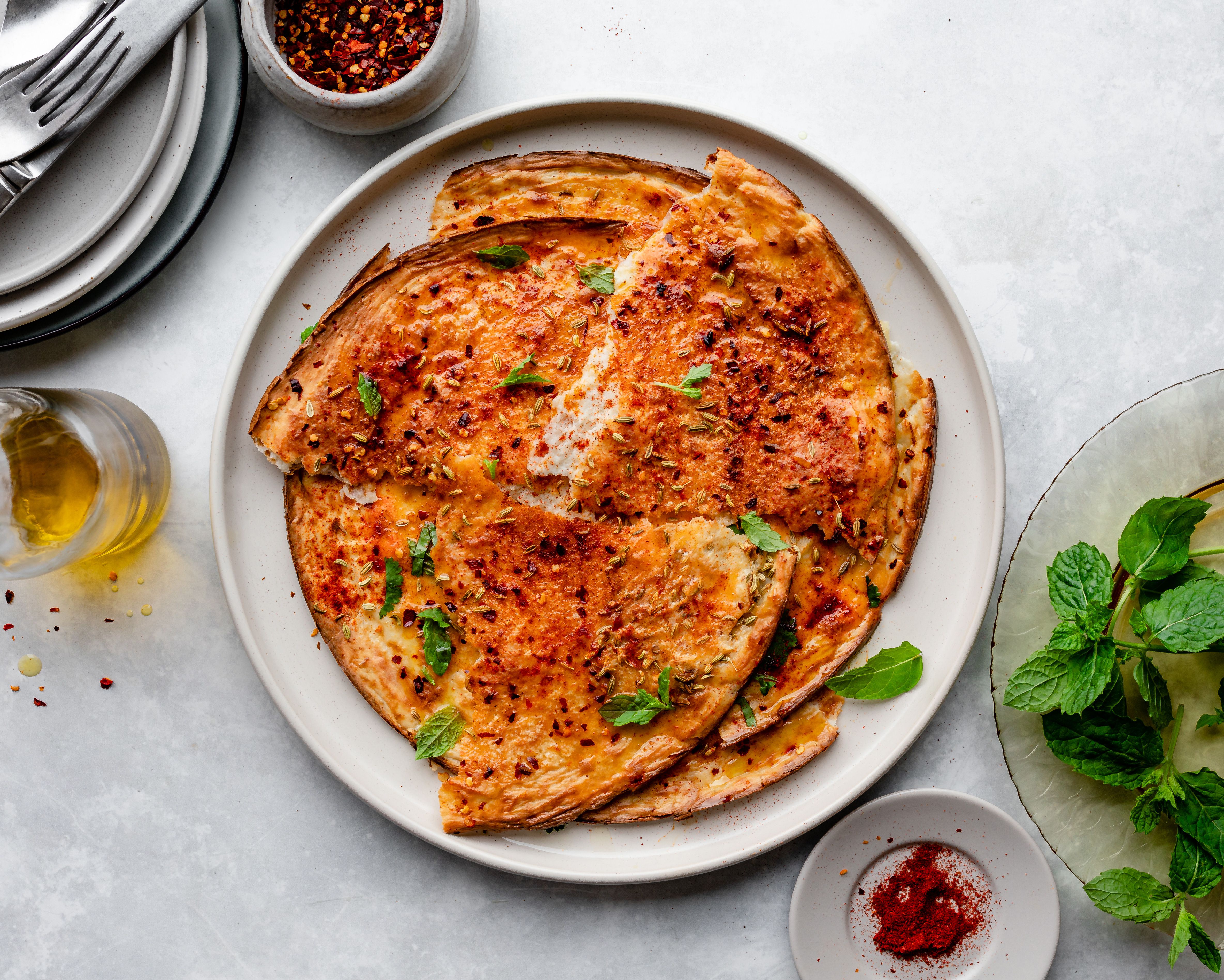 3-Ingredient Spiced Yogurt Flatbread