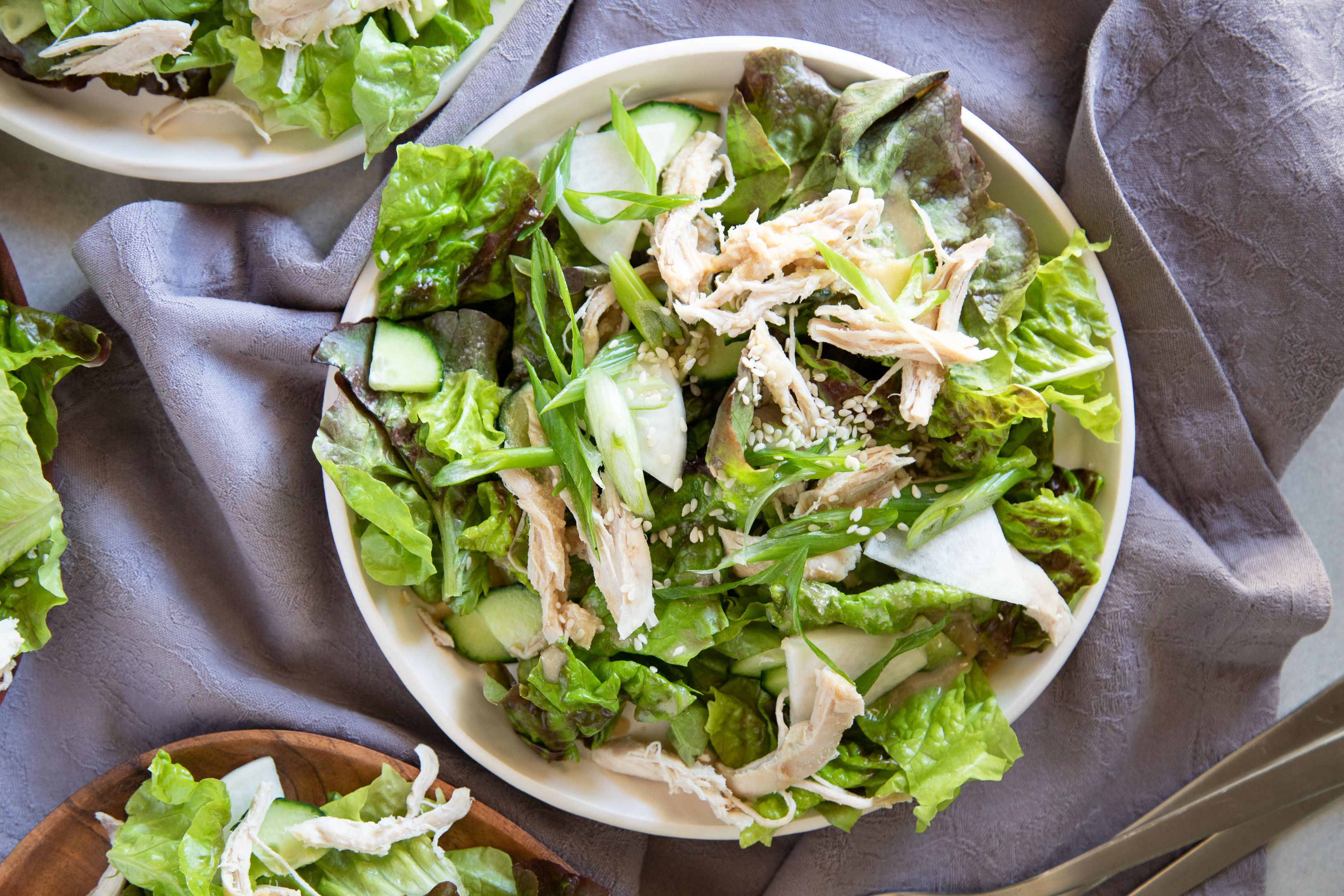 Chicken Salad with Tahini Dressing