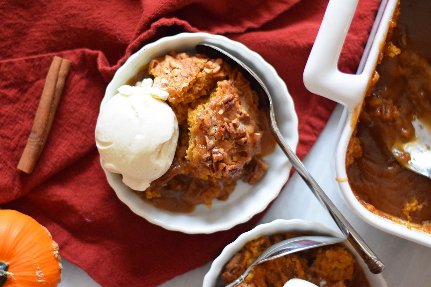 Pumpkin Pecan Cobbler