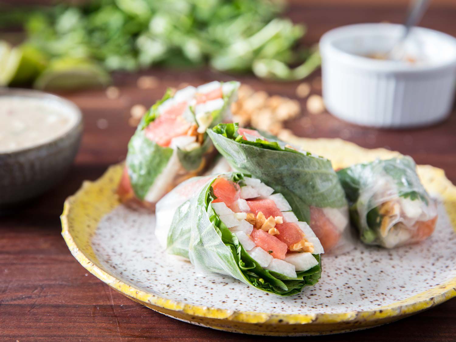 Summer Rolls With Jicama