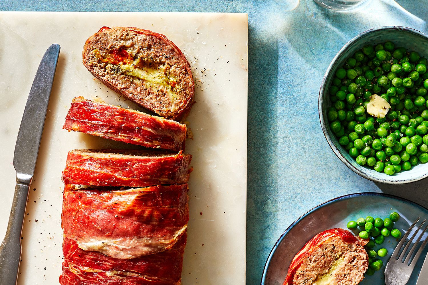 Prosciutto-Wrapped Stuffed Meatloaf 
