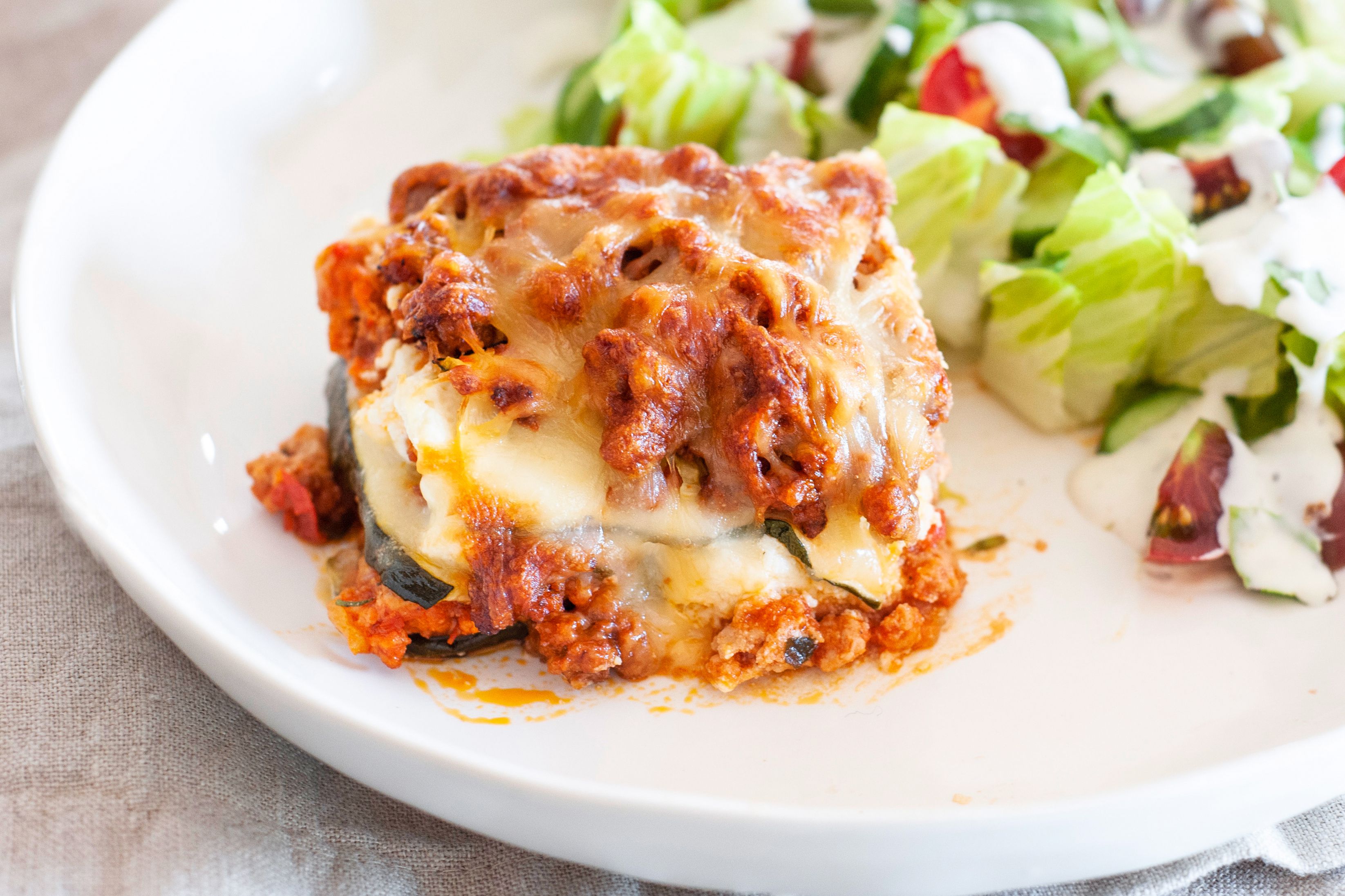 Zucchini Lasagna with Ground Turkey