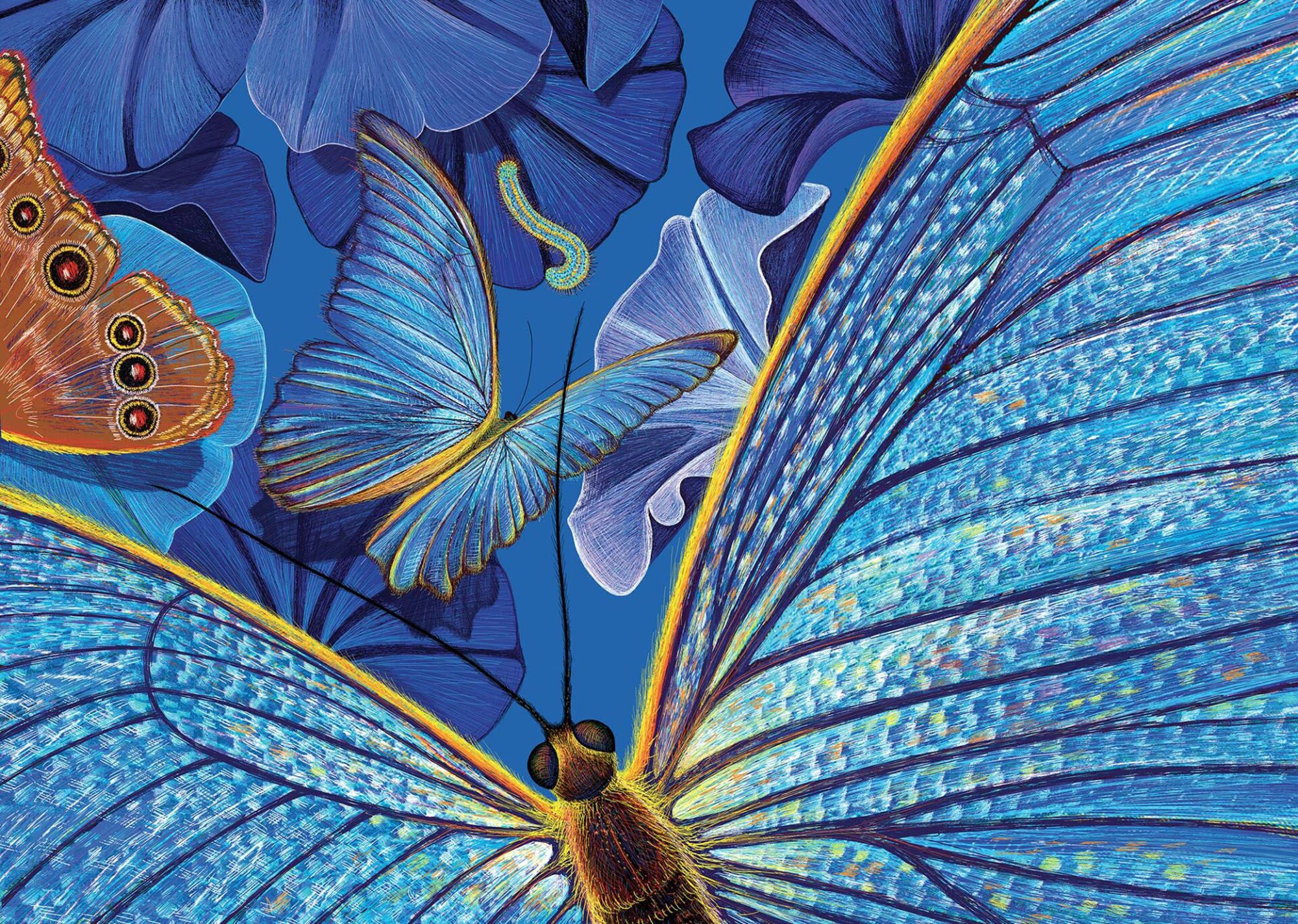 Illustrators Dazzling Work Highlights the Magic of Blue