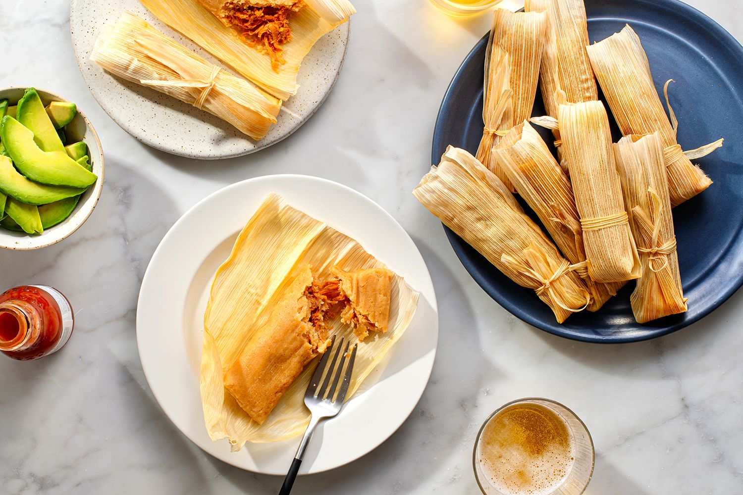 Salsa Roja Pork Tamales