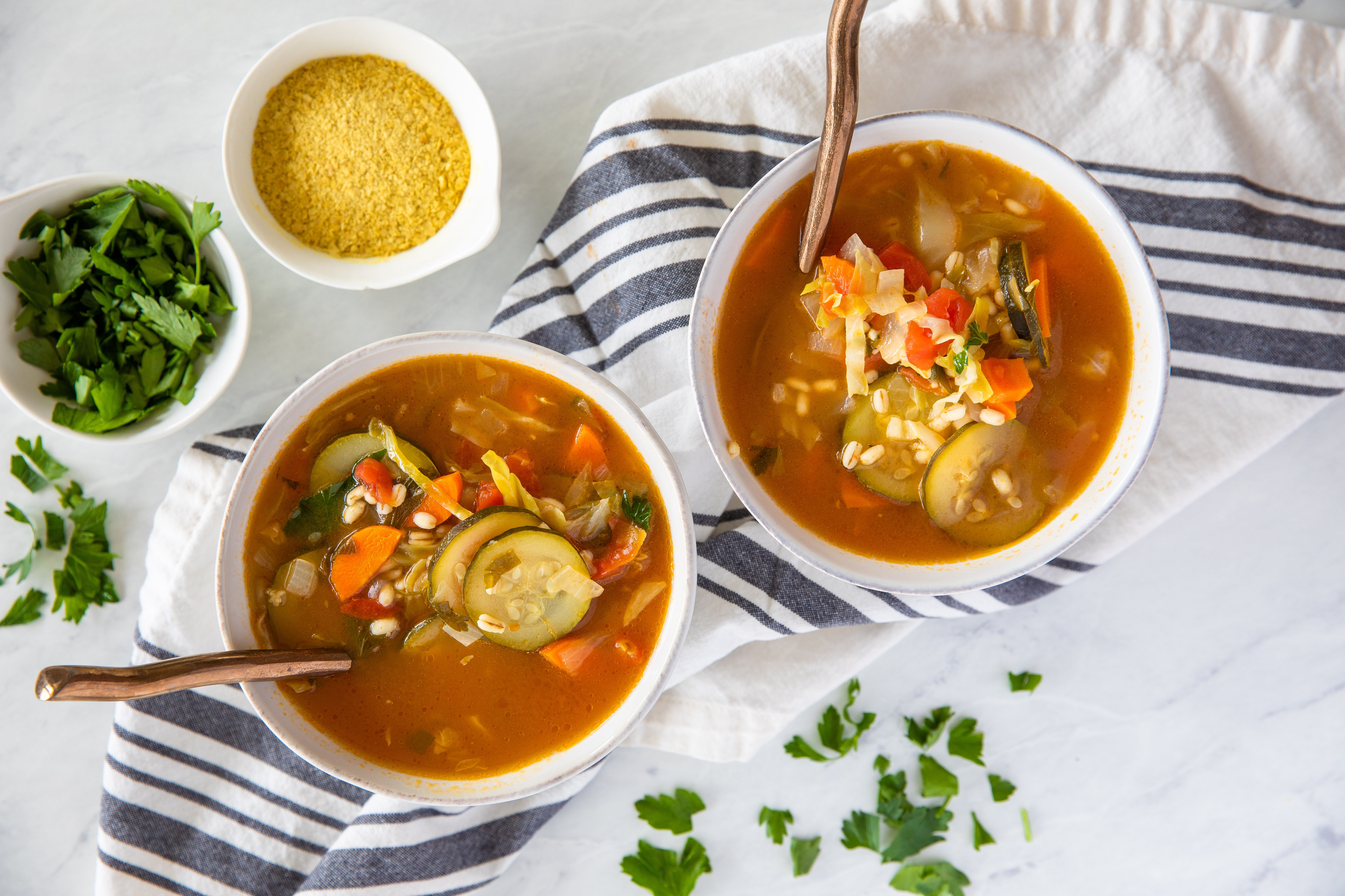 The Easiest Barley and Vegetable Soup