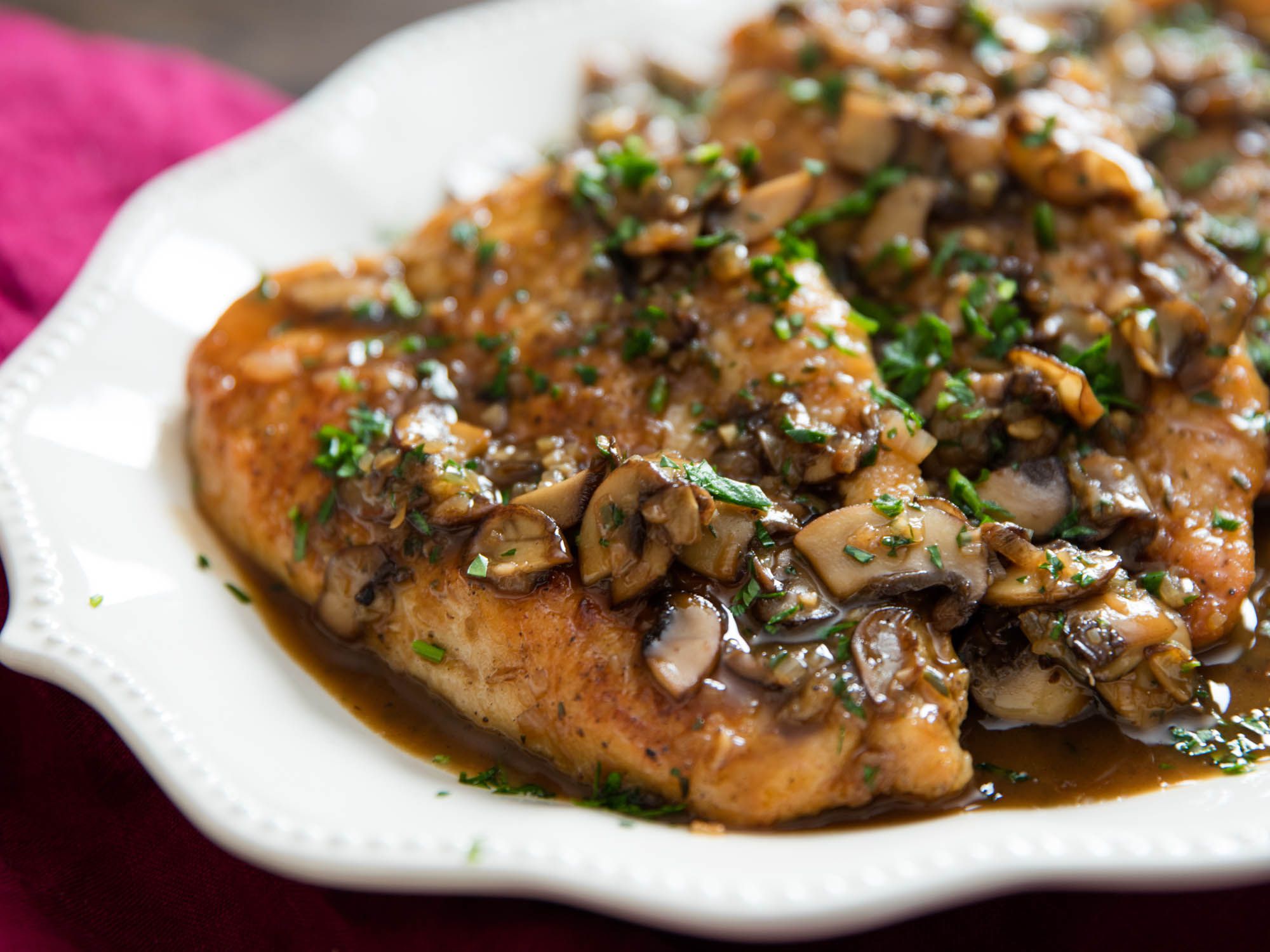 Chicken Marsala With Mushrooms and Shallots