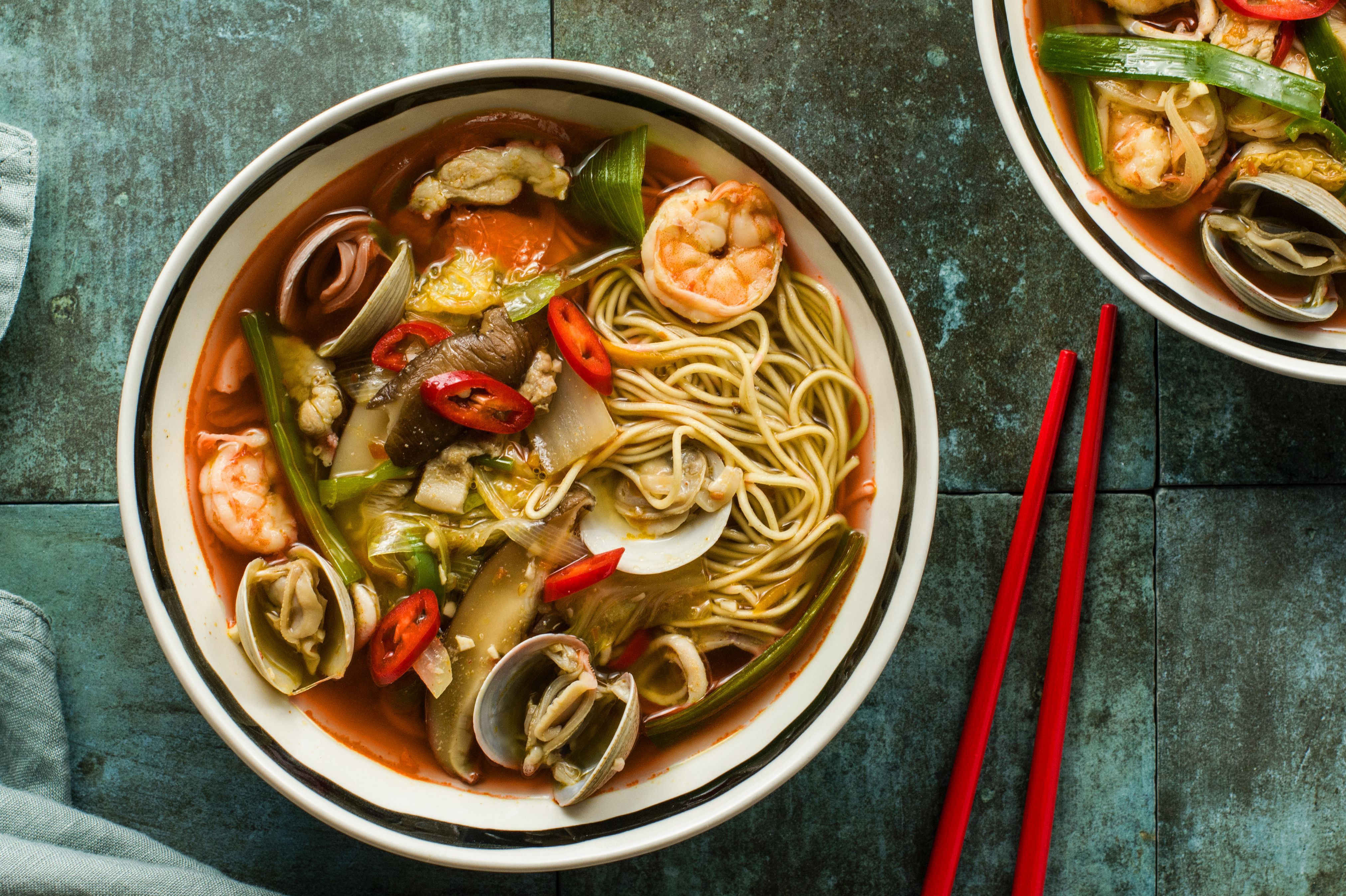 Spicy Korean-Chinese Seafood Soup