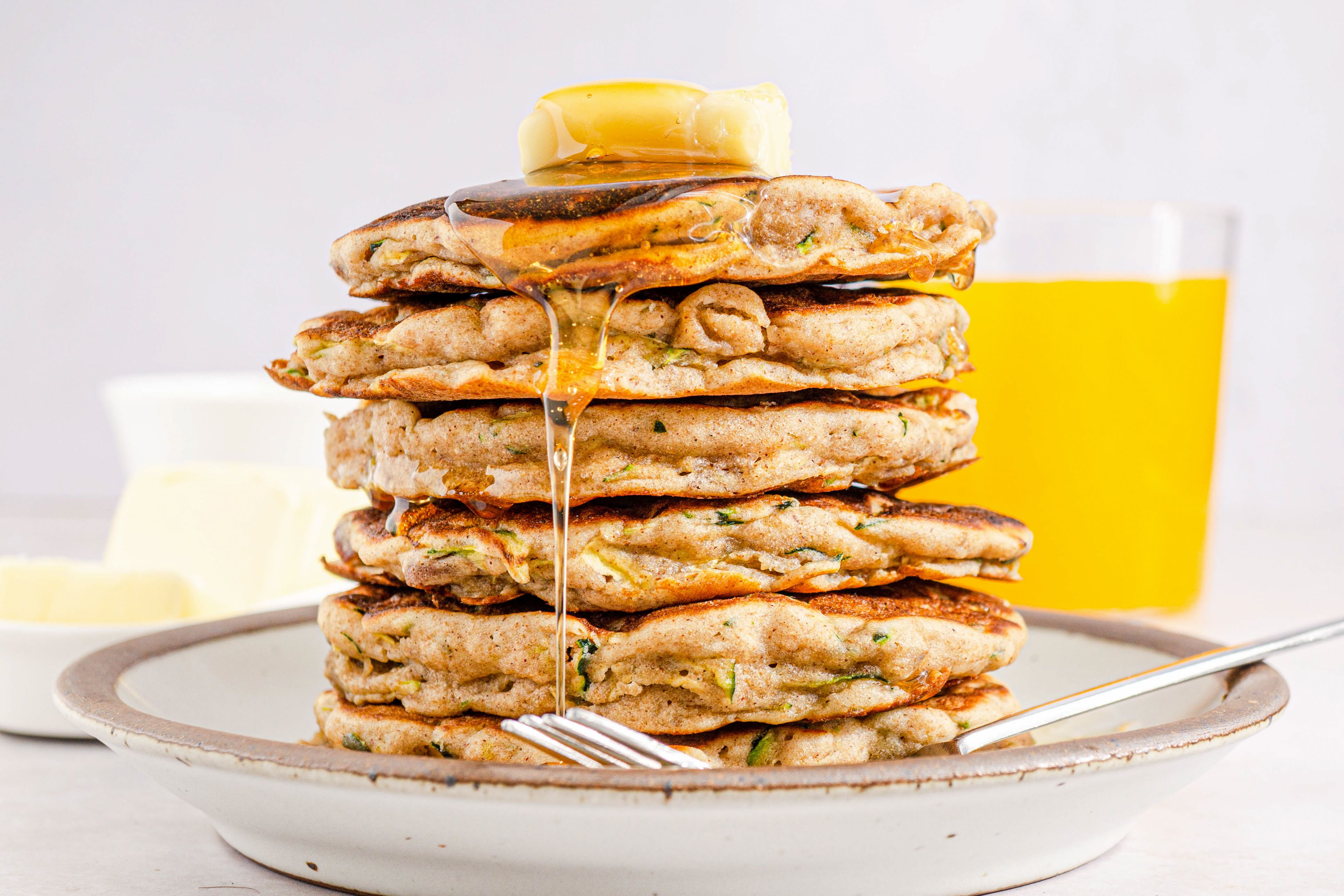 Zucchini Walnut Pancakes