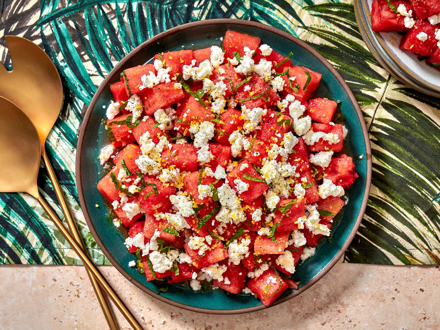 Watermelon Feta and Mint Salad