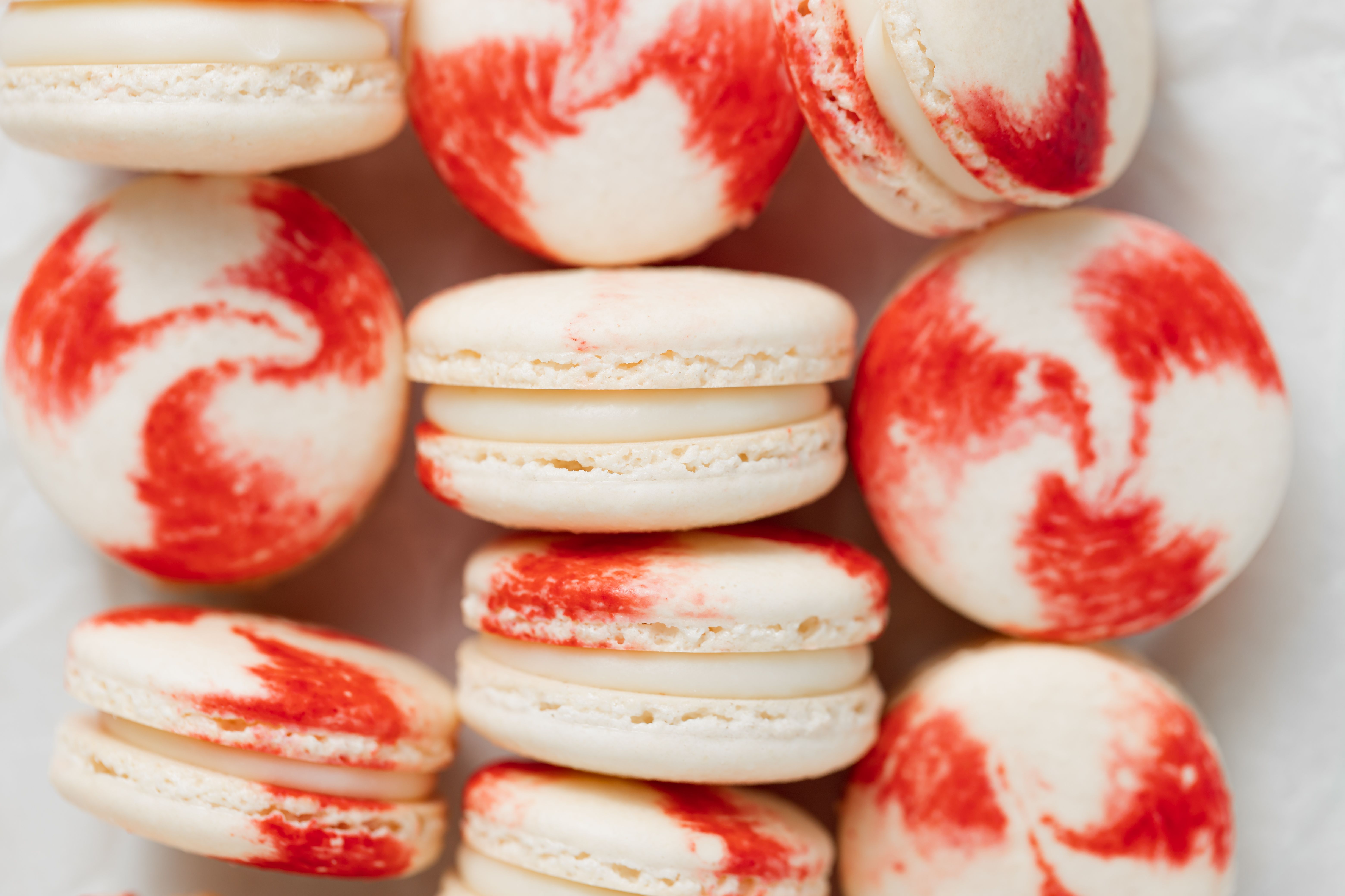 White Chocolate-Peppermint Macarons for Your Holiday Cookie Platter