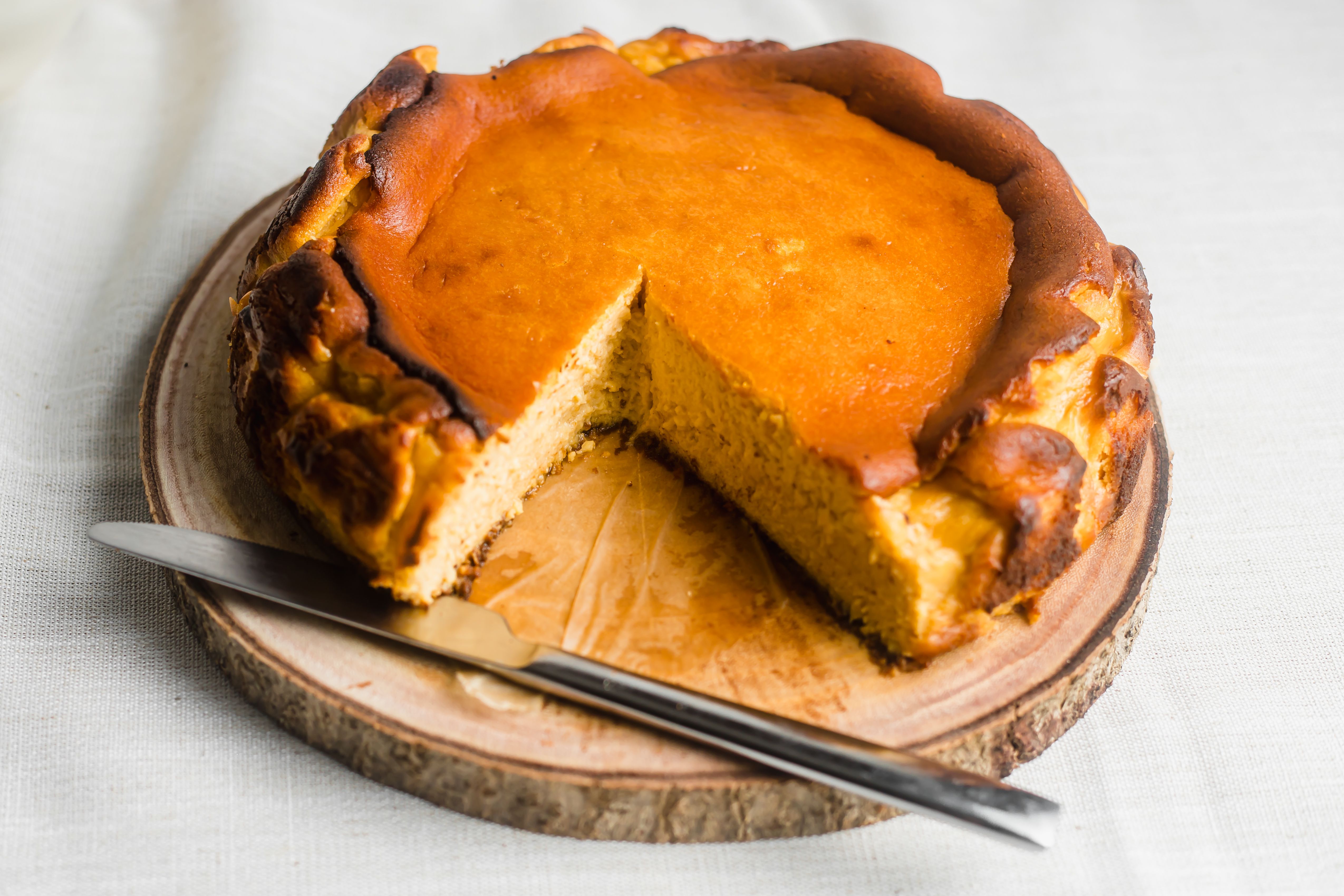 Basque-Style Pumpkin Cheesecake