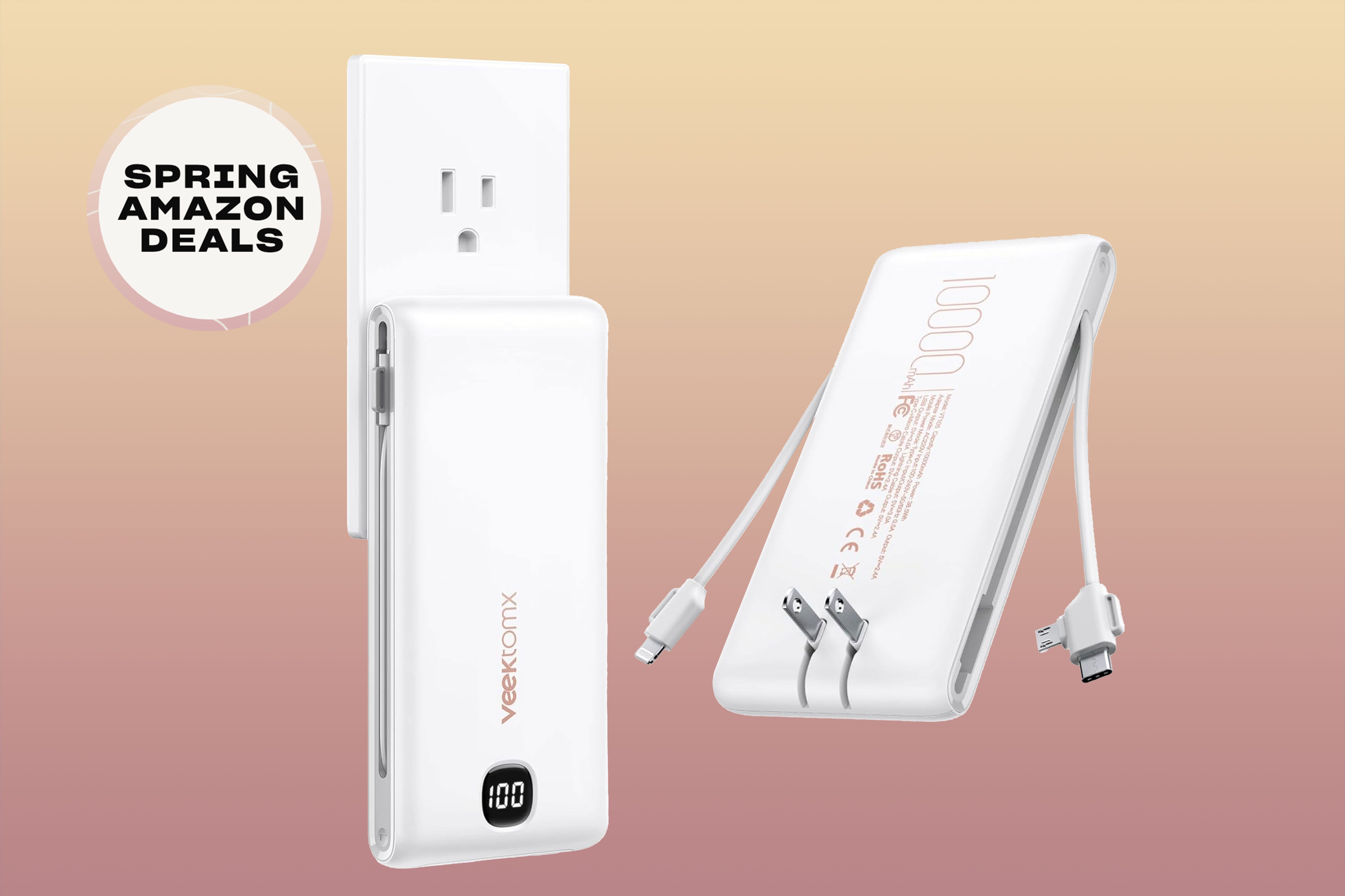 PSA: This Portable Charger With Built-In Cables Is Under $25 Right Now
