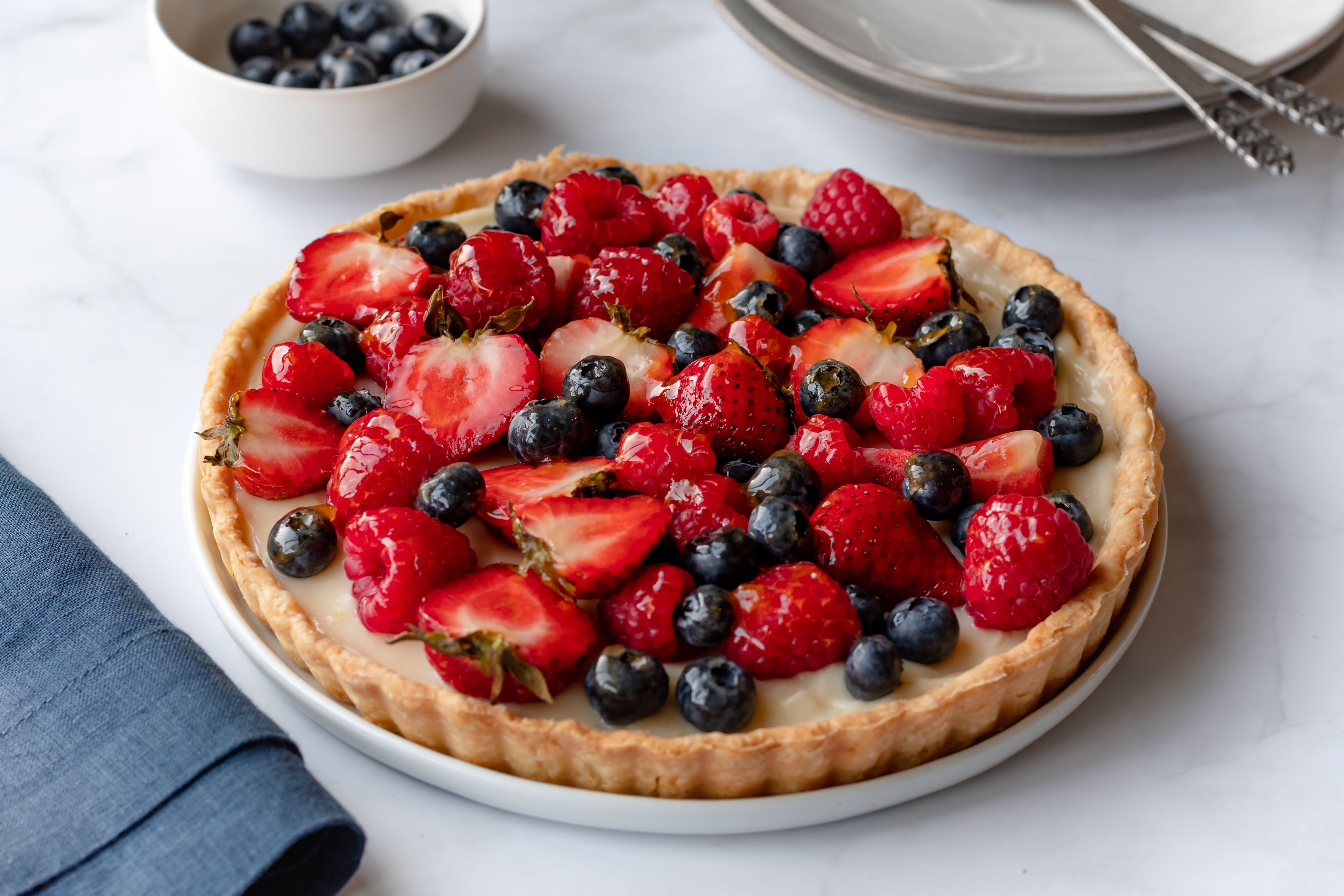 Vanilla Custard Fruit Tart