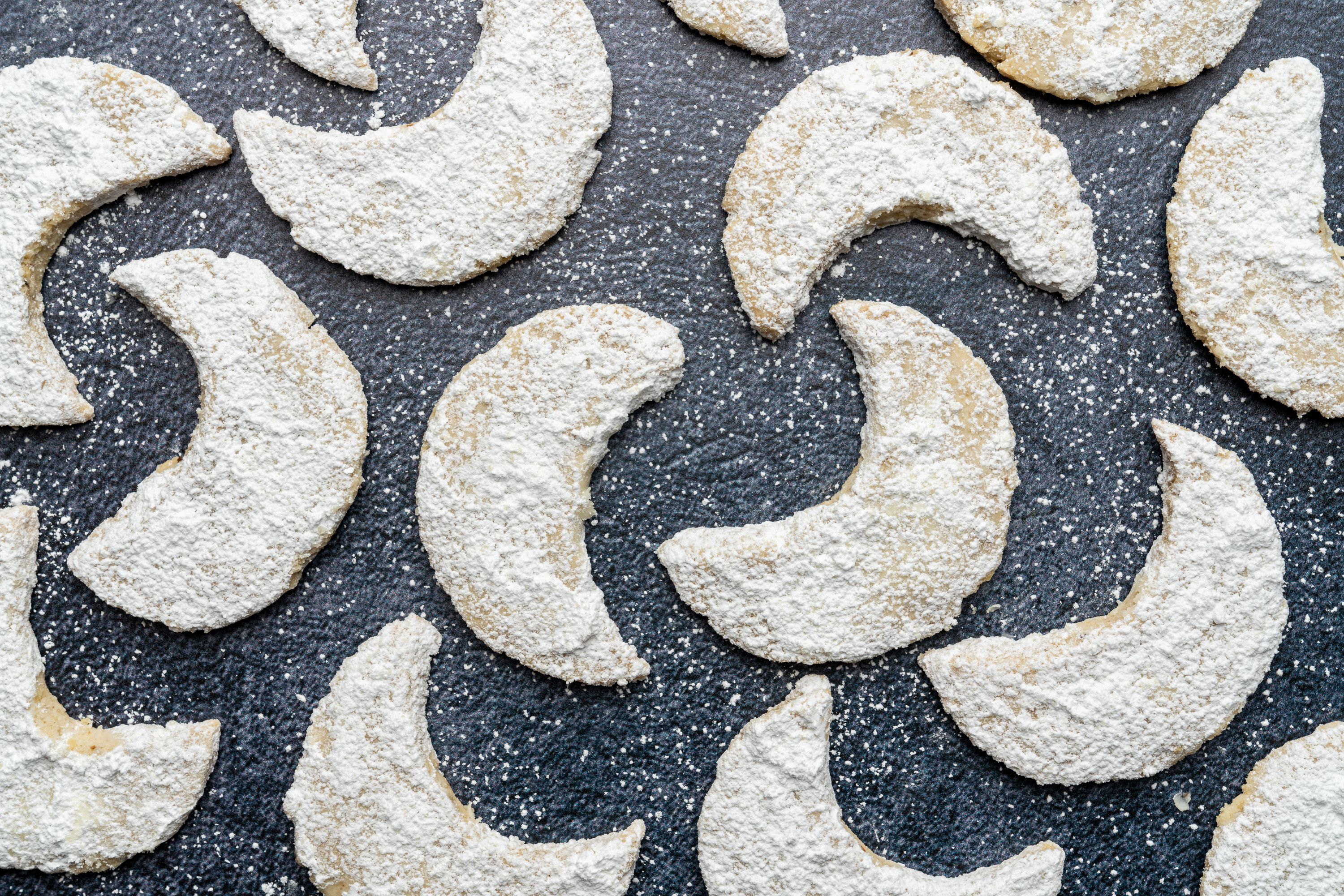 Walnut Crescent Cookies