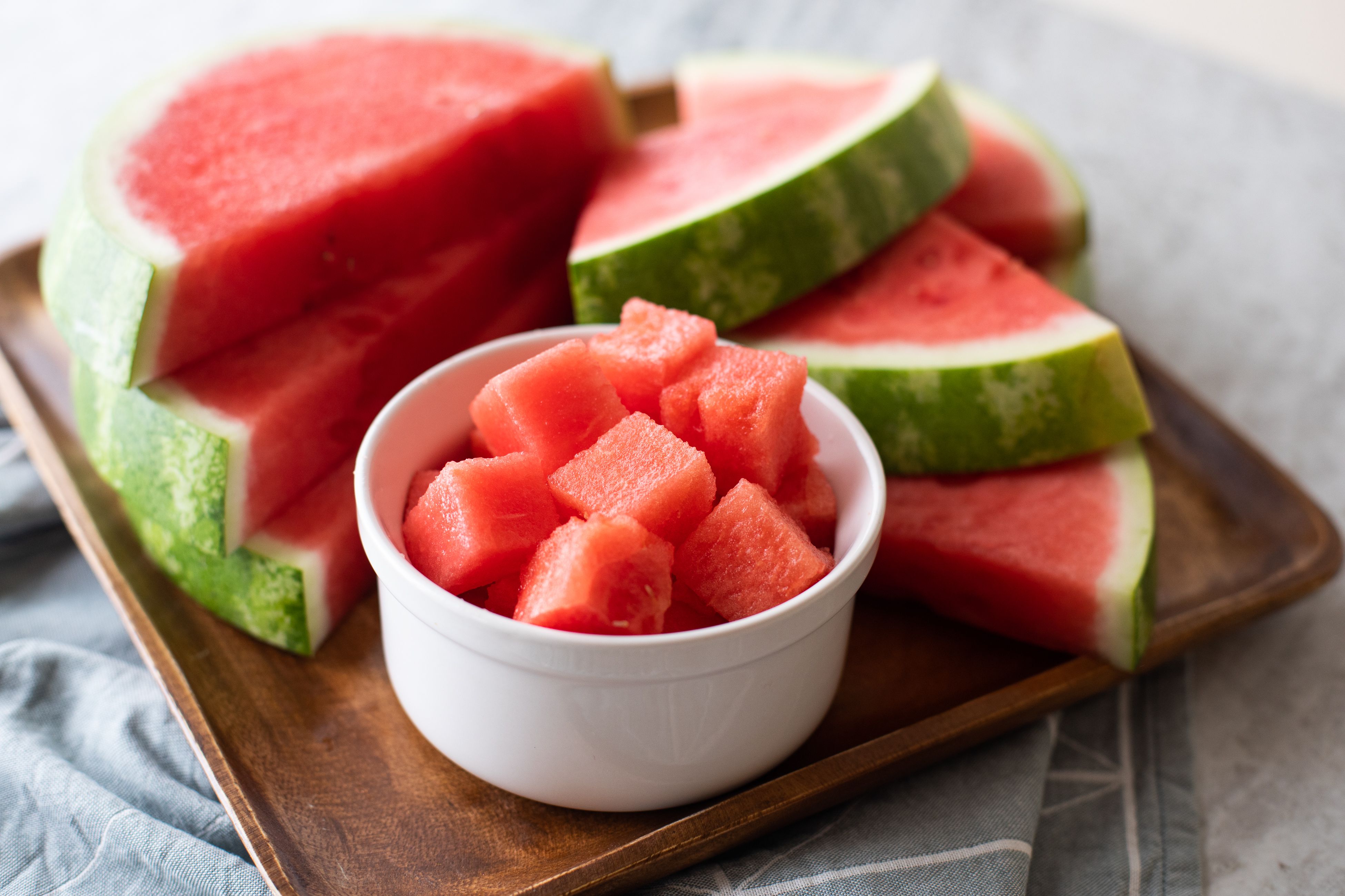 How to Cut a Watermelon Into Slices and Cubes