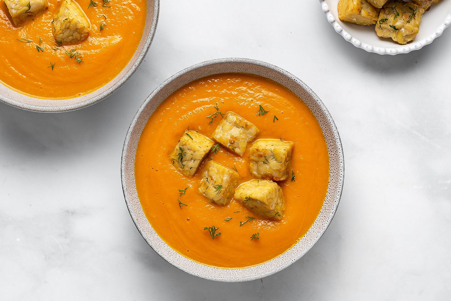 Tempeh Tomato Vegetable Soup 