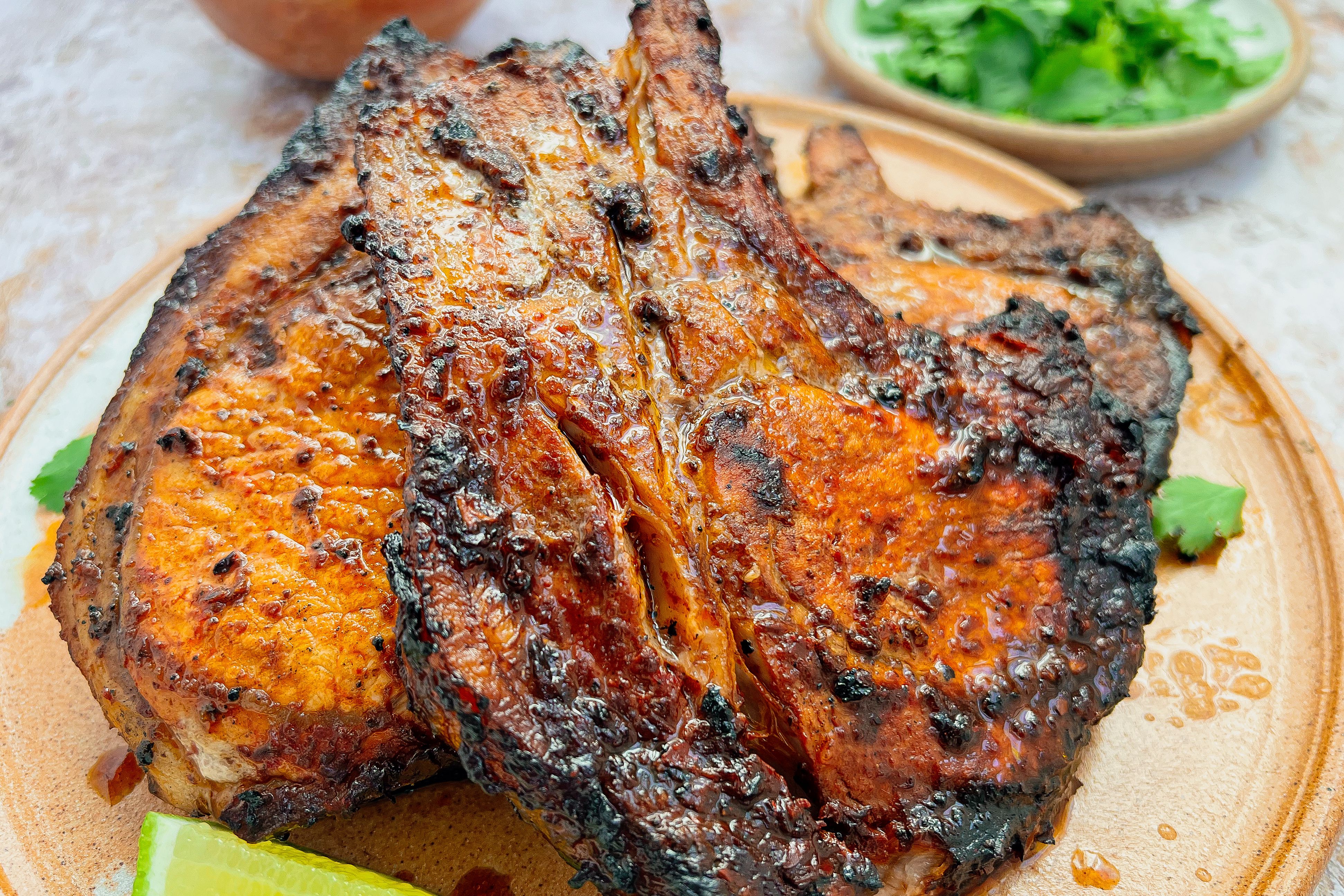 Grilled Pork Chops with Adobo Paste