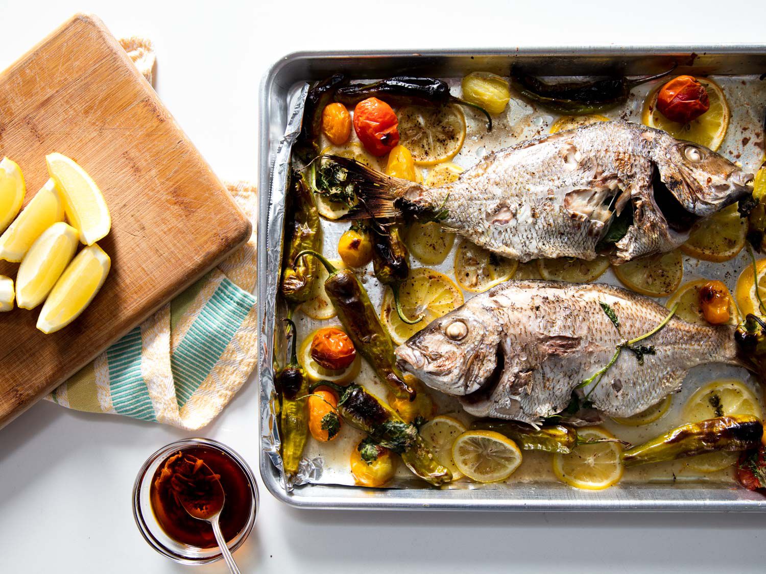 Broiled Whole Porgy