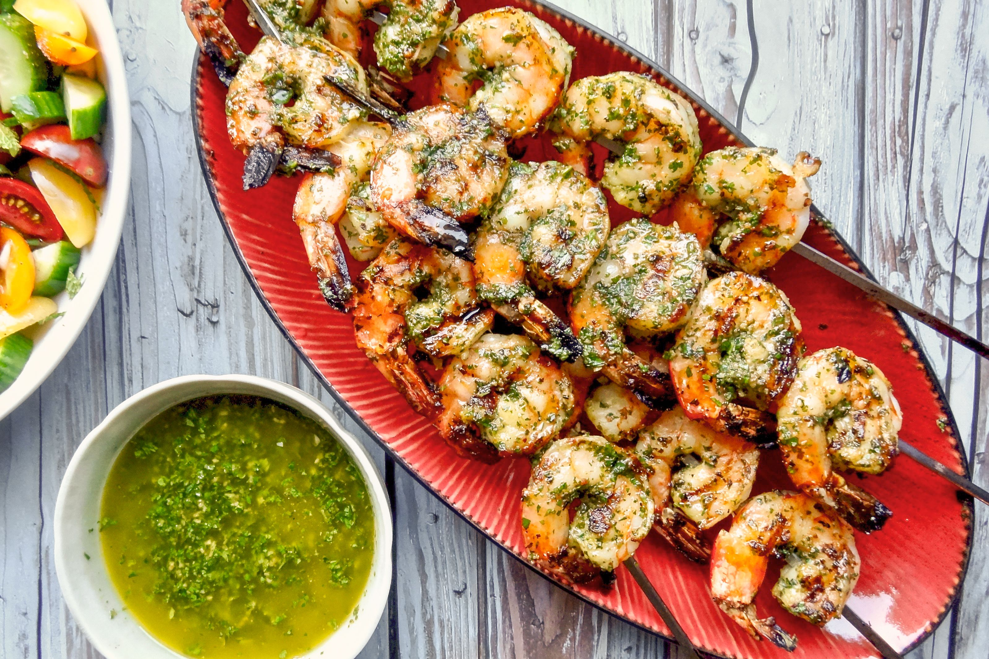 Grilled Shrimp with Chermoula